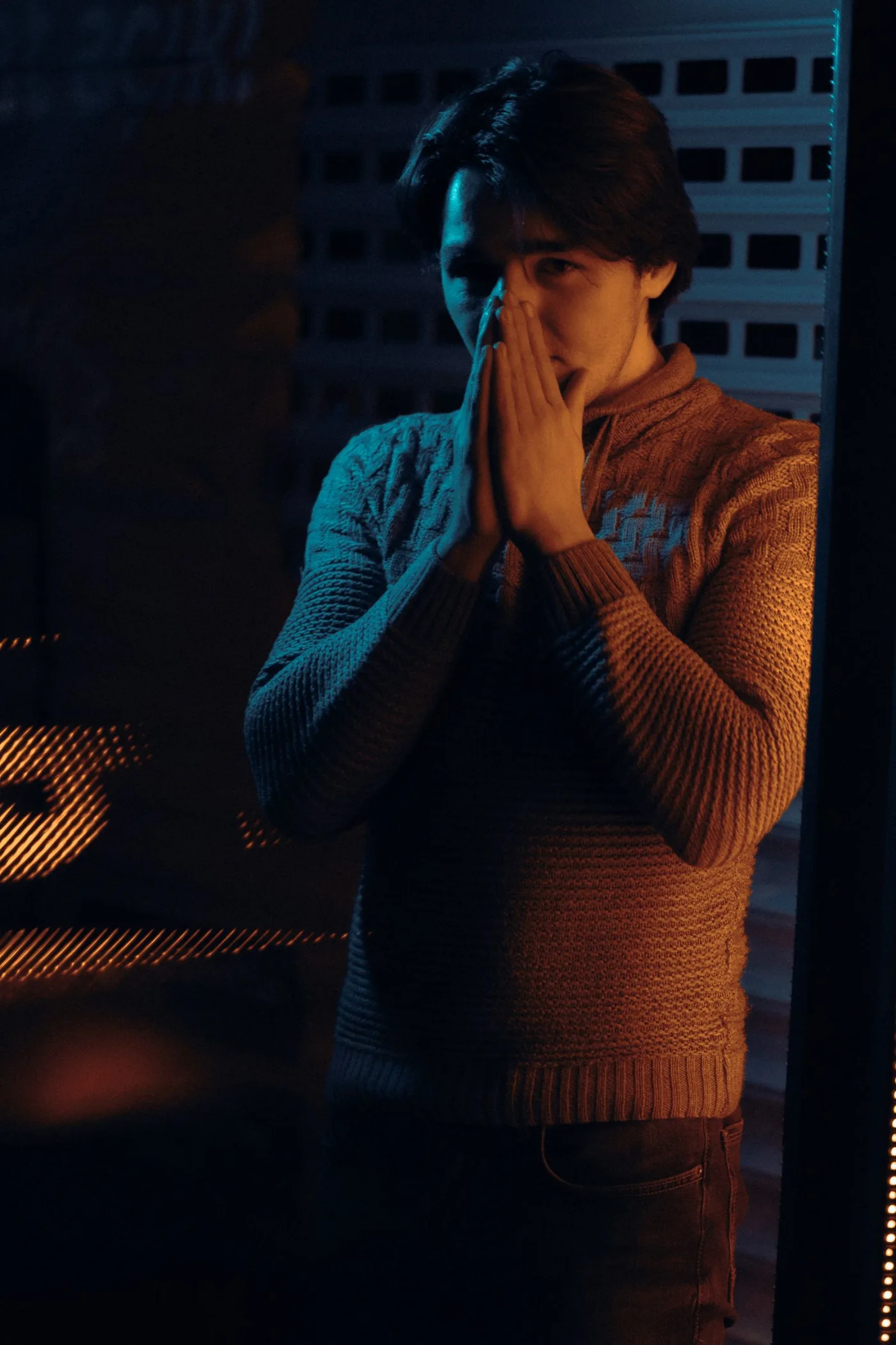 Waffle Knit Henley — CROTON